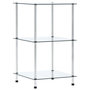 Voir la diapositive 1 : VIDAXL Etagere 3 niveaux Transparent 40x40x67 cm Verre trempe