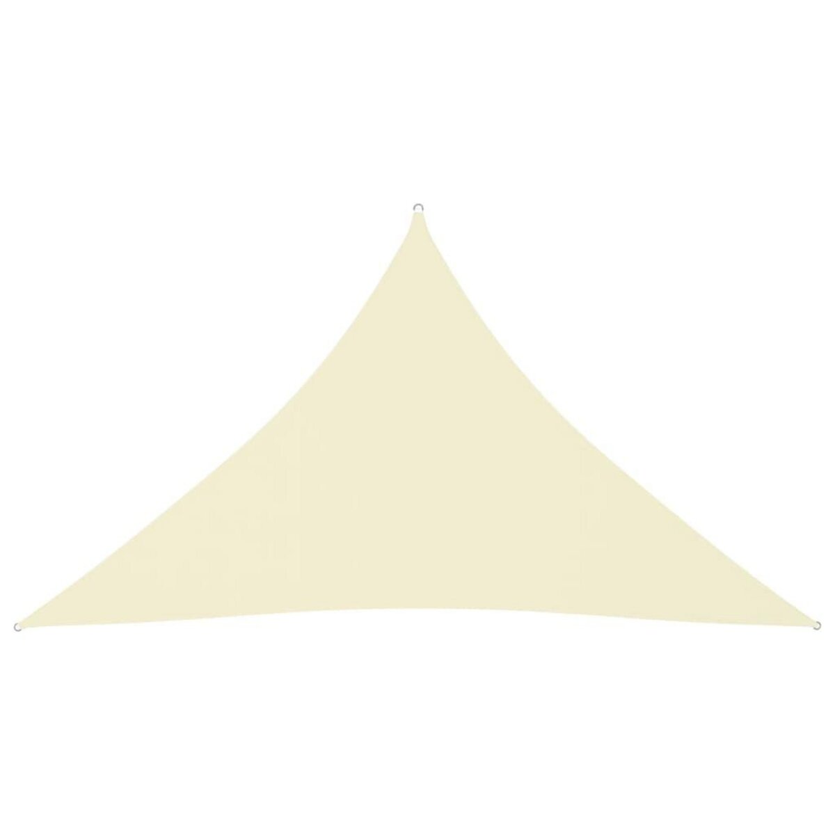 VIDAXL Voile de parasol tissu oxford triangulaire 5x5x6 m creme