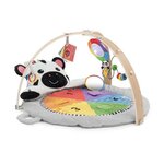 BABY EINSTEIN BABY EINSTEIN Zen's Activity Milestones tapis d'éveil avec barre en bois, jouets multisensoriels, des la naissance
