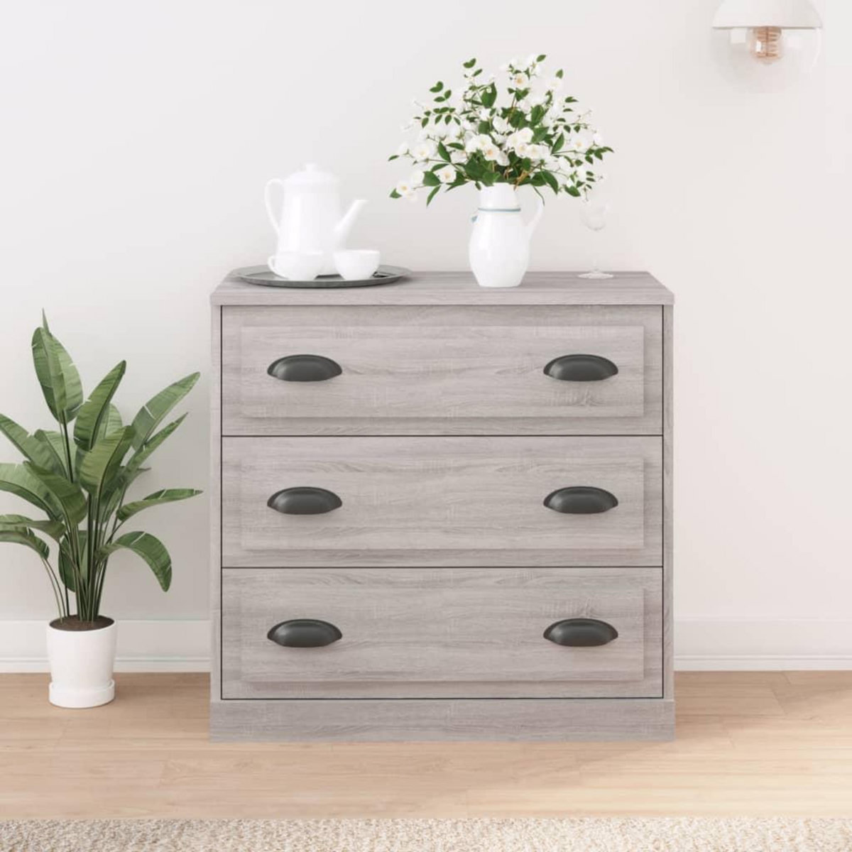 VIDAXL Buffet sonoma gris 70x35,5x67,5 cm bois d'ingenierie