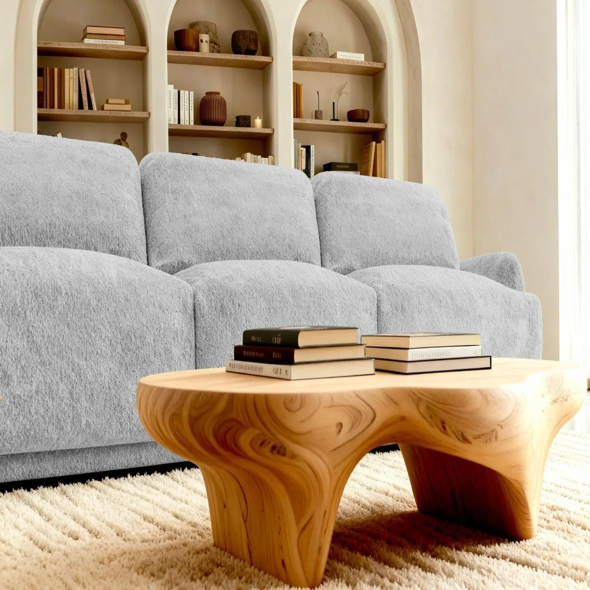 Voir la diapositive 4 : CASANOVA PARIS Rosalie - canapé droit tissu chenille 3 places