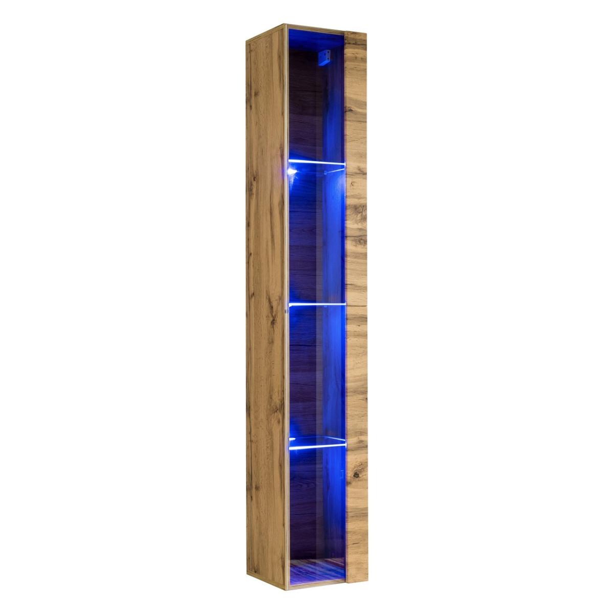 Paris Prix Vitrine murale led  switch  180cm naturel
