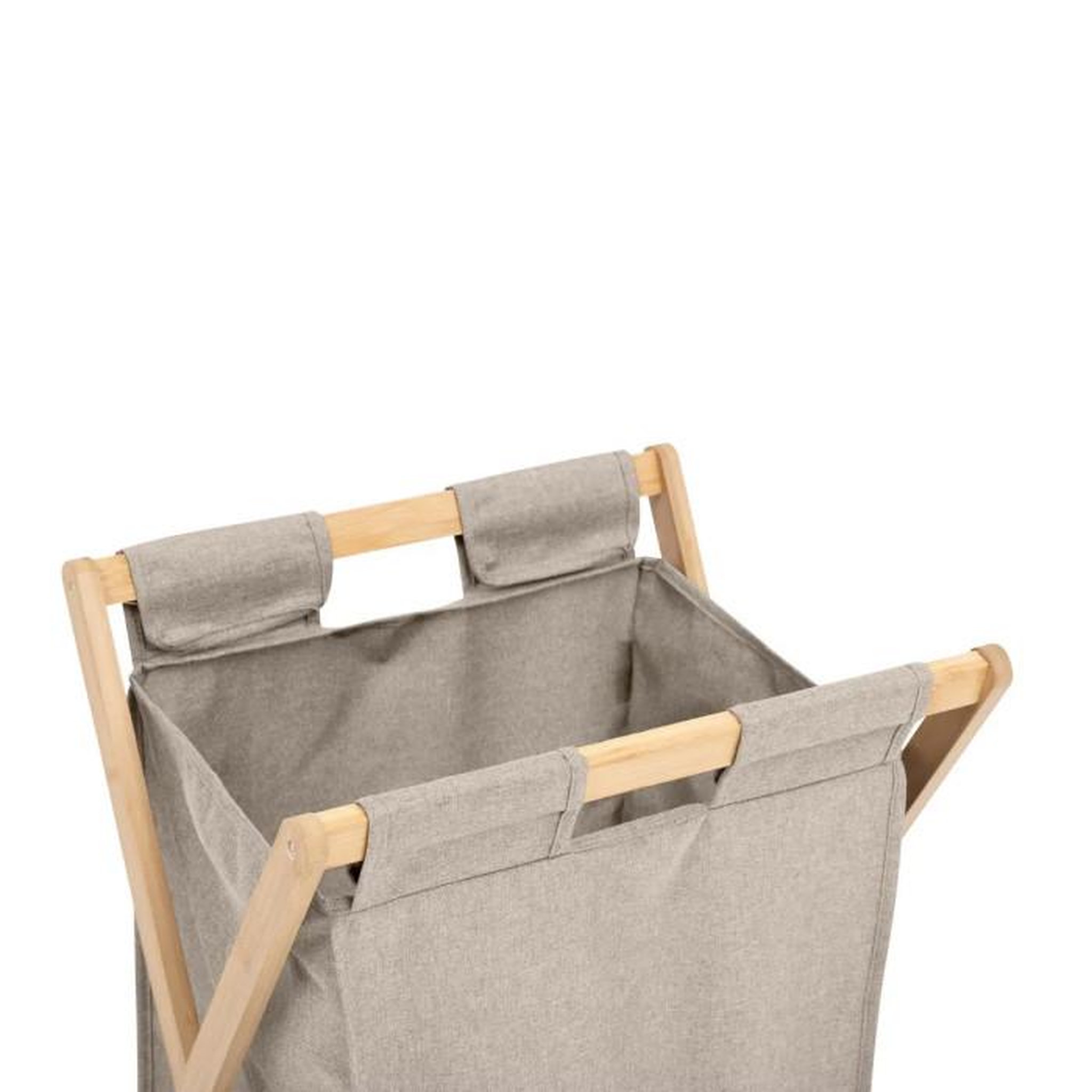 Voir la diapositive 6 : FIVE Panier à linge pliable  tidy  50l beige