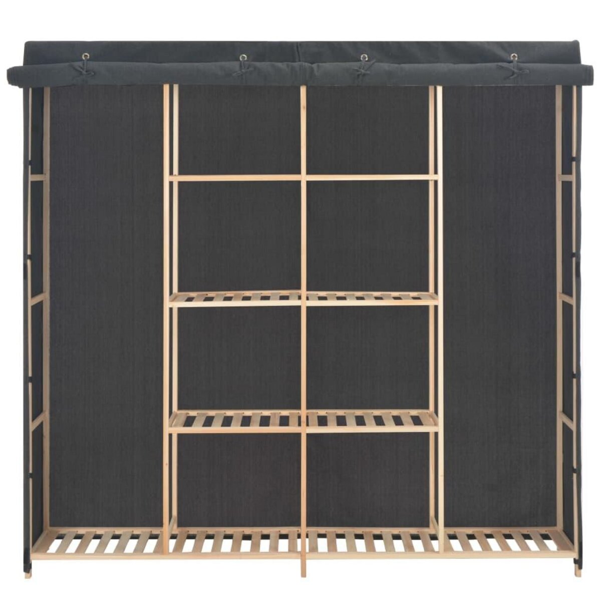 VIDAXL Garde-robe Gris 173x40x170 cm Tissu