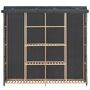 Voir la diapositive 2 : VIDAXL Garde-robe Gris 173x40x170 cm Tissu