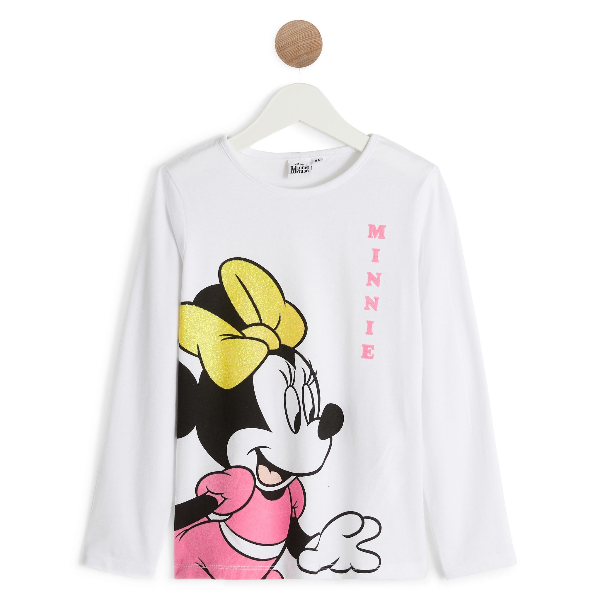 Boden vêtements blanc filles t-shirt henley à manches longues LB2X3175