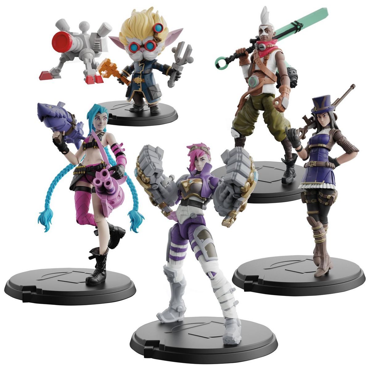 SPIN MASTER Coffret 5 figurines 10 cm - League of Legends