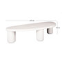 Voir la diapositive 4 : LISA DESIGN Mahara - table basse - finition en marbre composite - 157 cm