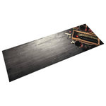 VIDAXL Tapis de cuisine lavable bouteille de vin 45x150 cm velours