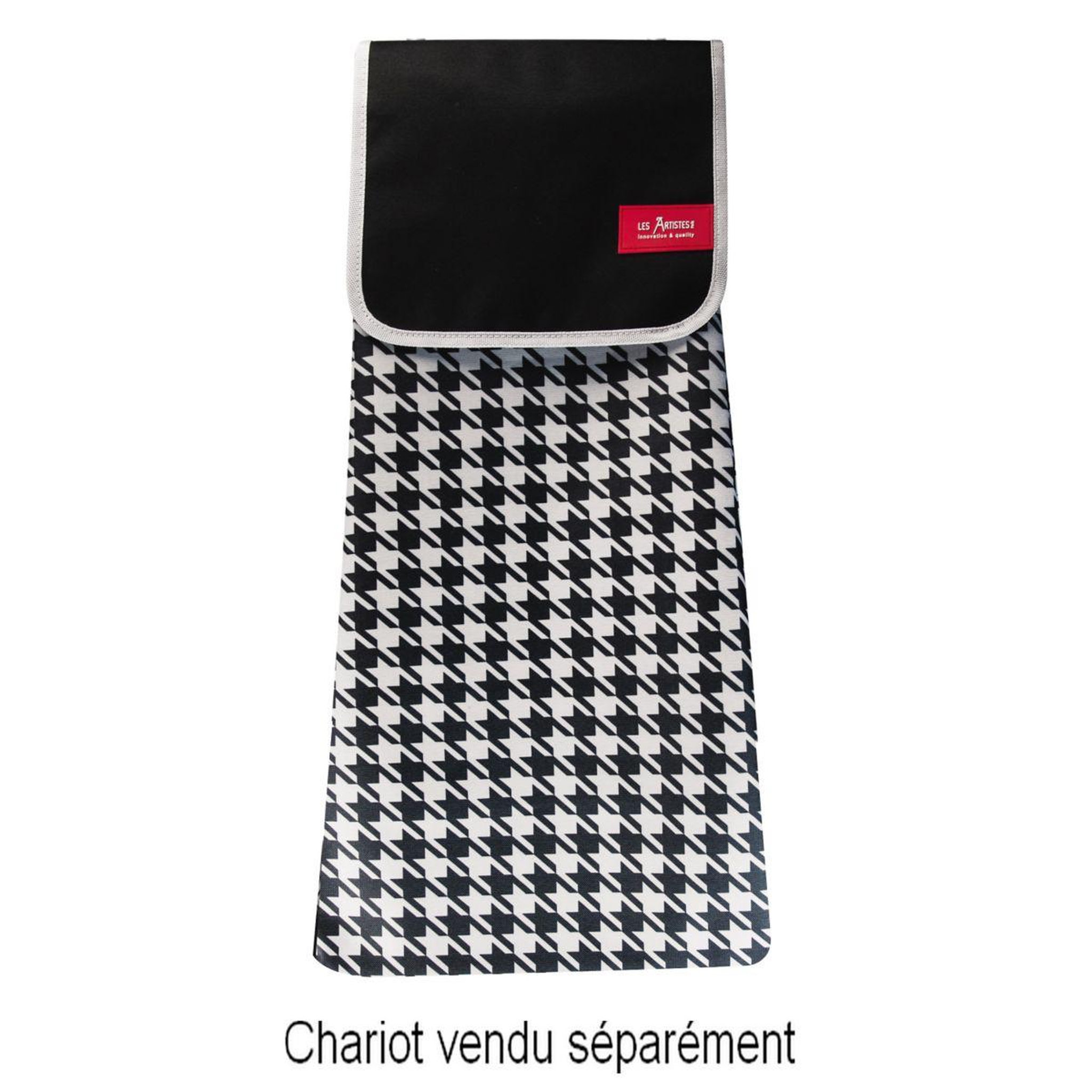 Les Artistes Sac de rangement pour chariot de courses Pied de Poule