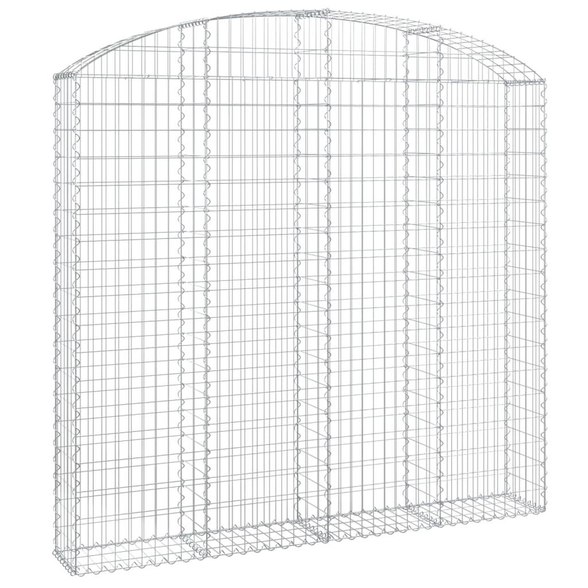 Voir la diapositive 2 : VIDAXL Panier de gabions arque 200x30x180/200 cm Fer galvanise