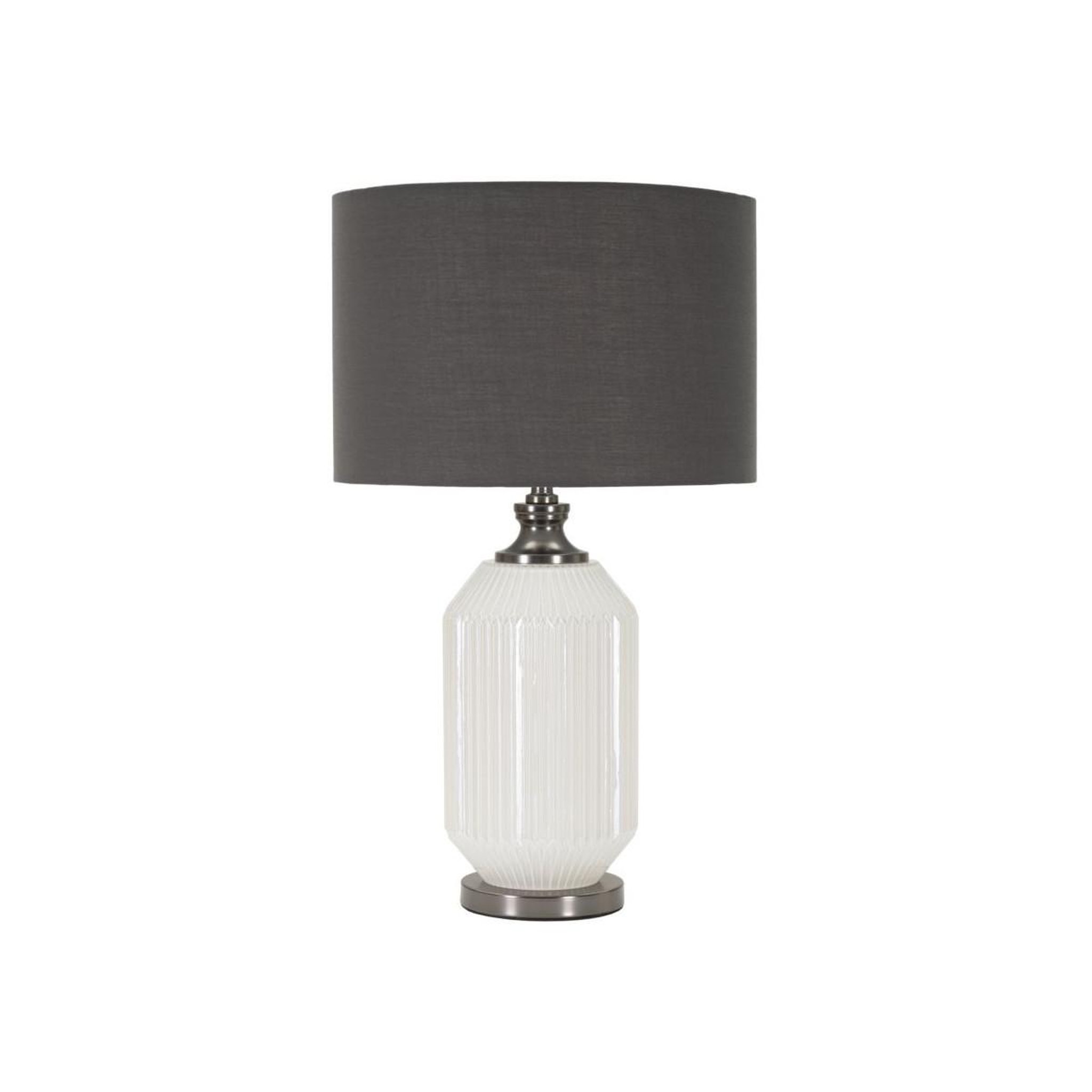 Paris Prix Lampe à poser en verre  brighty  65cm blanc & gris