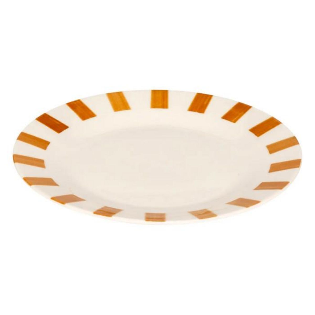 SECRET DE GOURMET Lot de 6 Assiettes à Dessert  Cheri  19cm Ocre