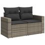 Voir la diapositive 4 : VIDAXL Salon de jardin avec coussins 7 pcs gris resine tressee