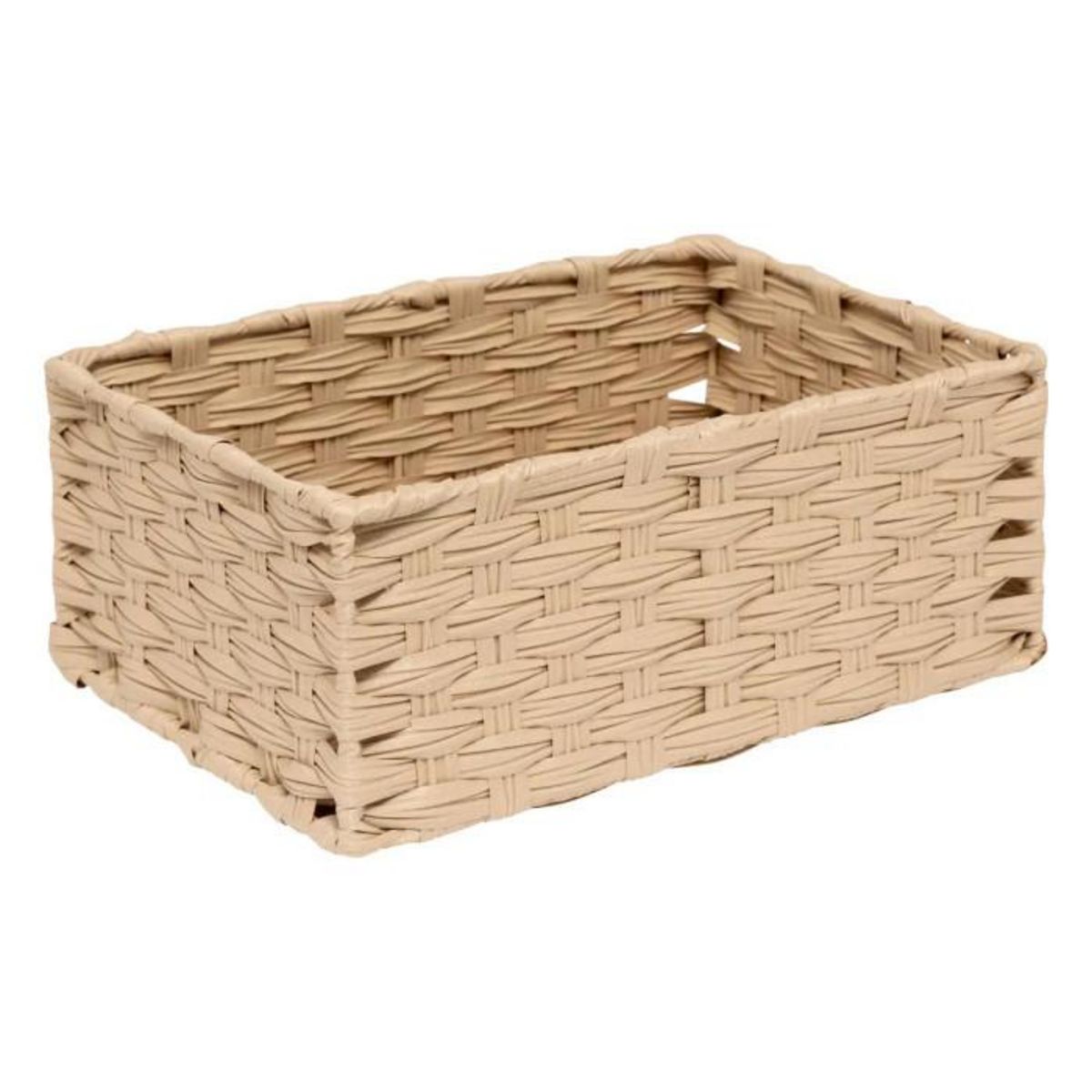 FIVE Lot de 3 Paniers de Rangement Hauts  Tressé  30cm Naturel