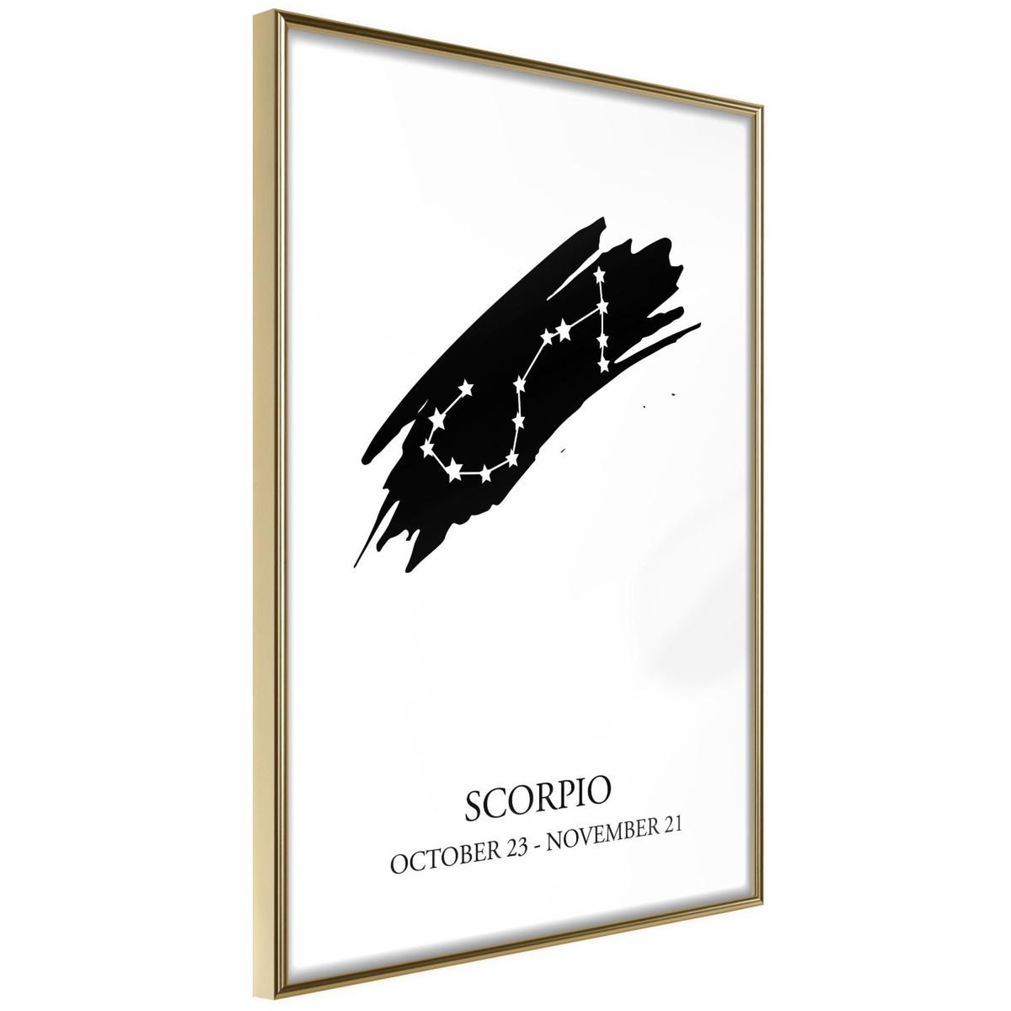 Paris Prix Affiche murale encadrée  zodiac scorpio i