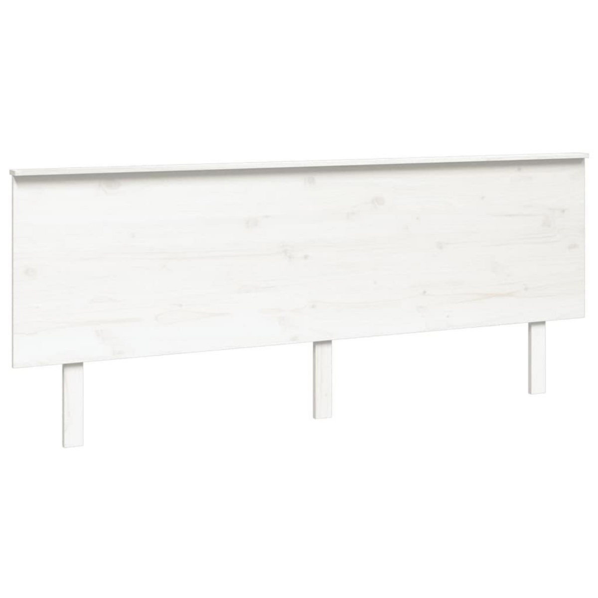 VIDAXL Tete de lit Blanc 204x6x82,5 cm Bois massif de pin