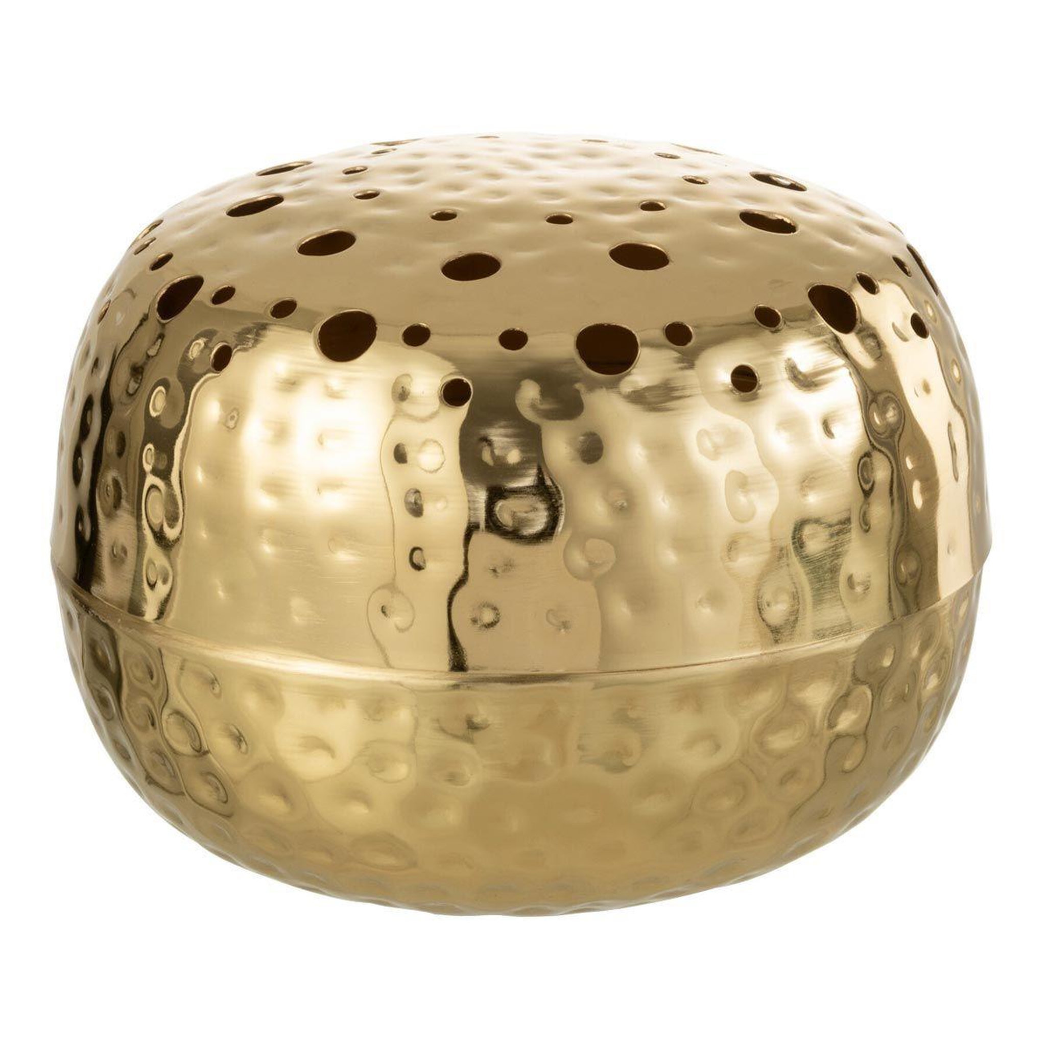 J-LINE Vase boule ajouré  mandy  23cm or