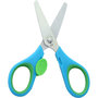 Voir la diapositive 2 : AUCHAN Paire de ciseaux bouts ronds 12 cm sécurité droitier bleu