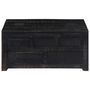 Voir la diapositive 2 : VIDAXL Table basse Noir 65x65x30 cm Bois de manguier massif