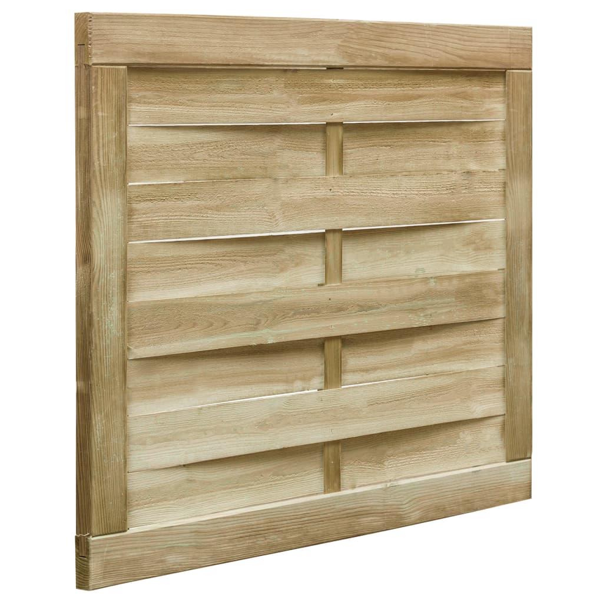 VIDAXL Portillon de jardin Bois de pin impregne 100x75 cm Vert