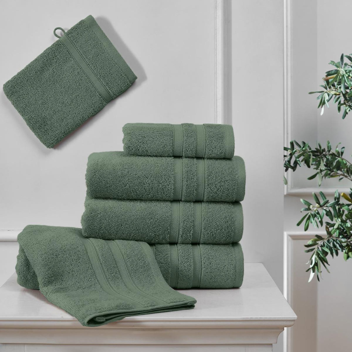 Sensei Maison Lot de 2 gants en coton biologique 520 g/m² BIO ORGANIKA