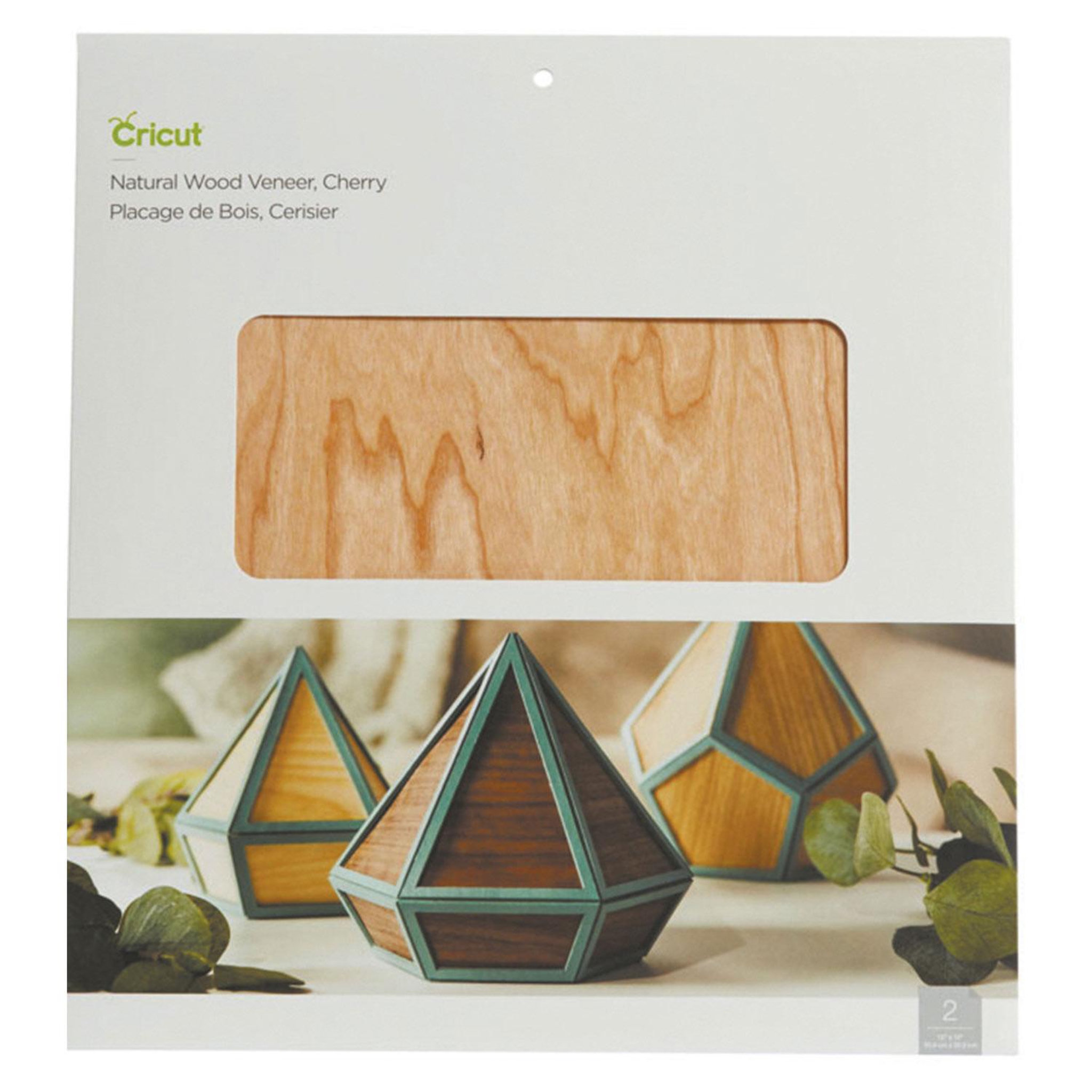 Voir la diapositive 2 : CRICUT 2 Feuilles Placage Bois De Cerisier - 30,5 x 30,5 Cm