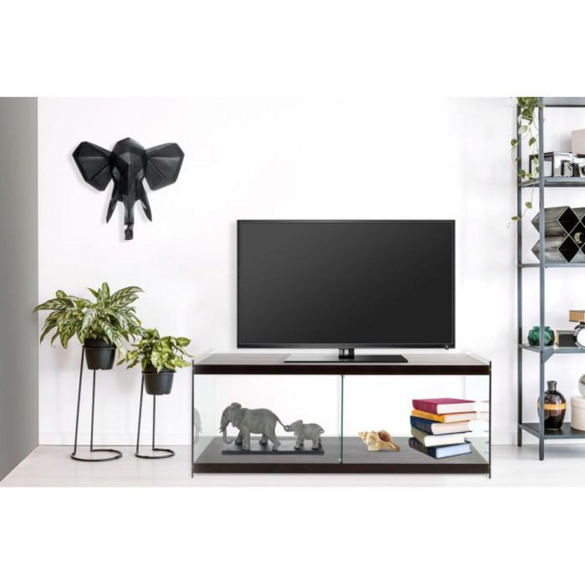 Paris Prix Meuble TV Design  Elementary  120cm Marron Foncé