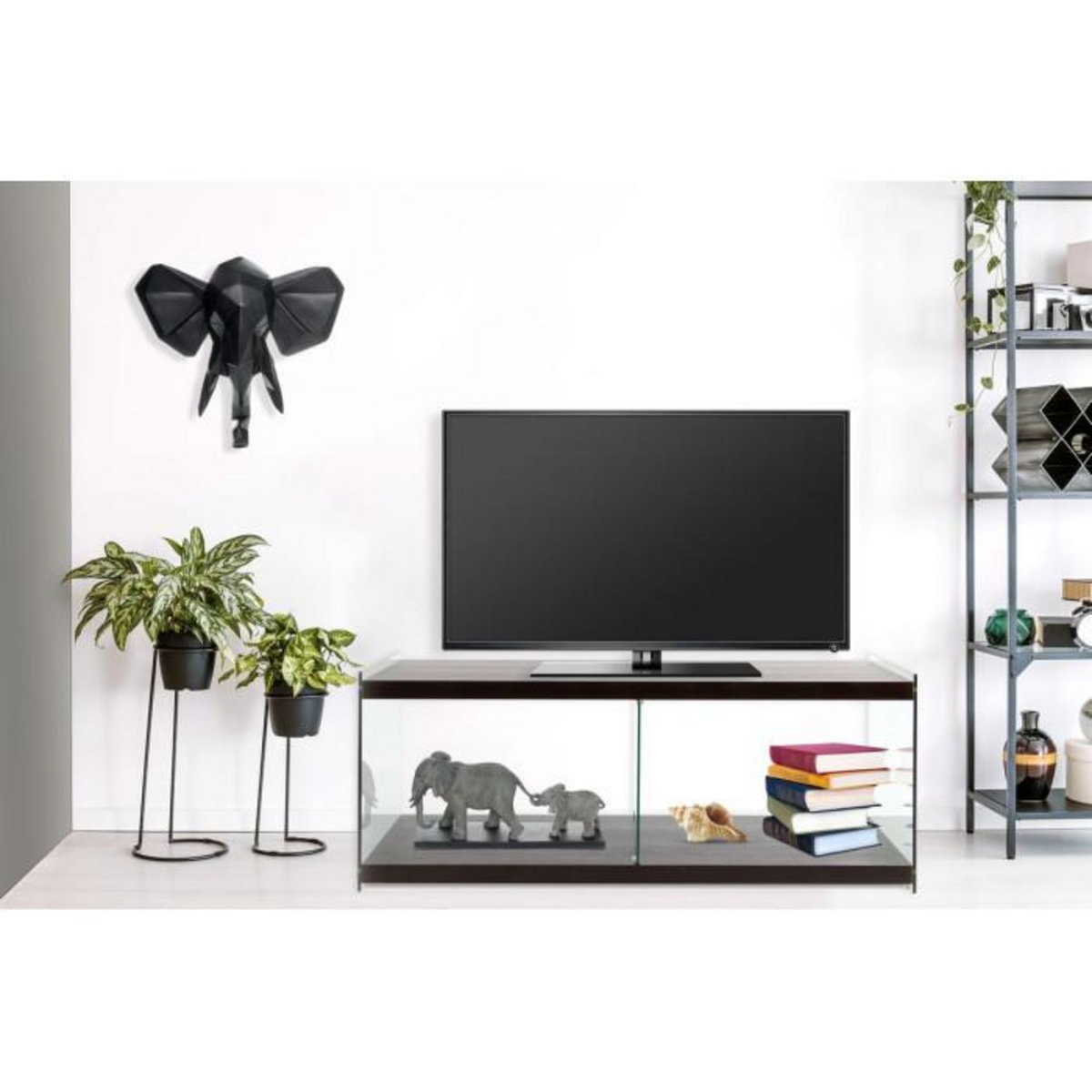 Paris Prix Meuble TV Design  Elementary  120cm Marron Foncé