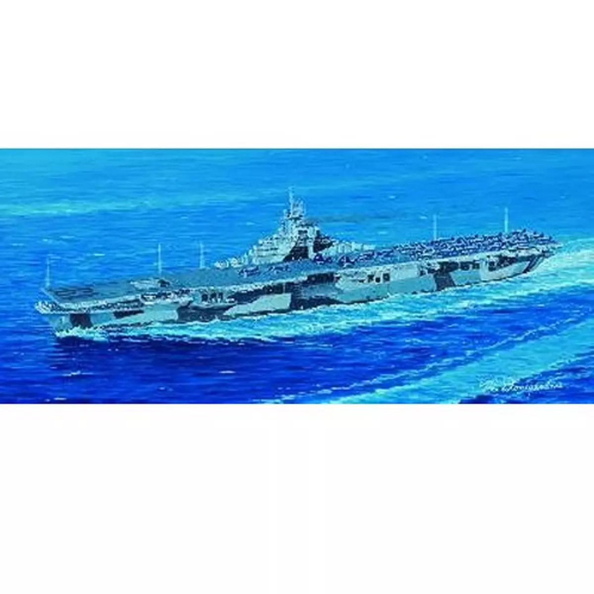 Trumpeter Maquette bateau : Porte-avions USS CV-19 Hancook