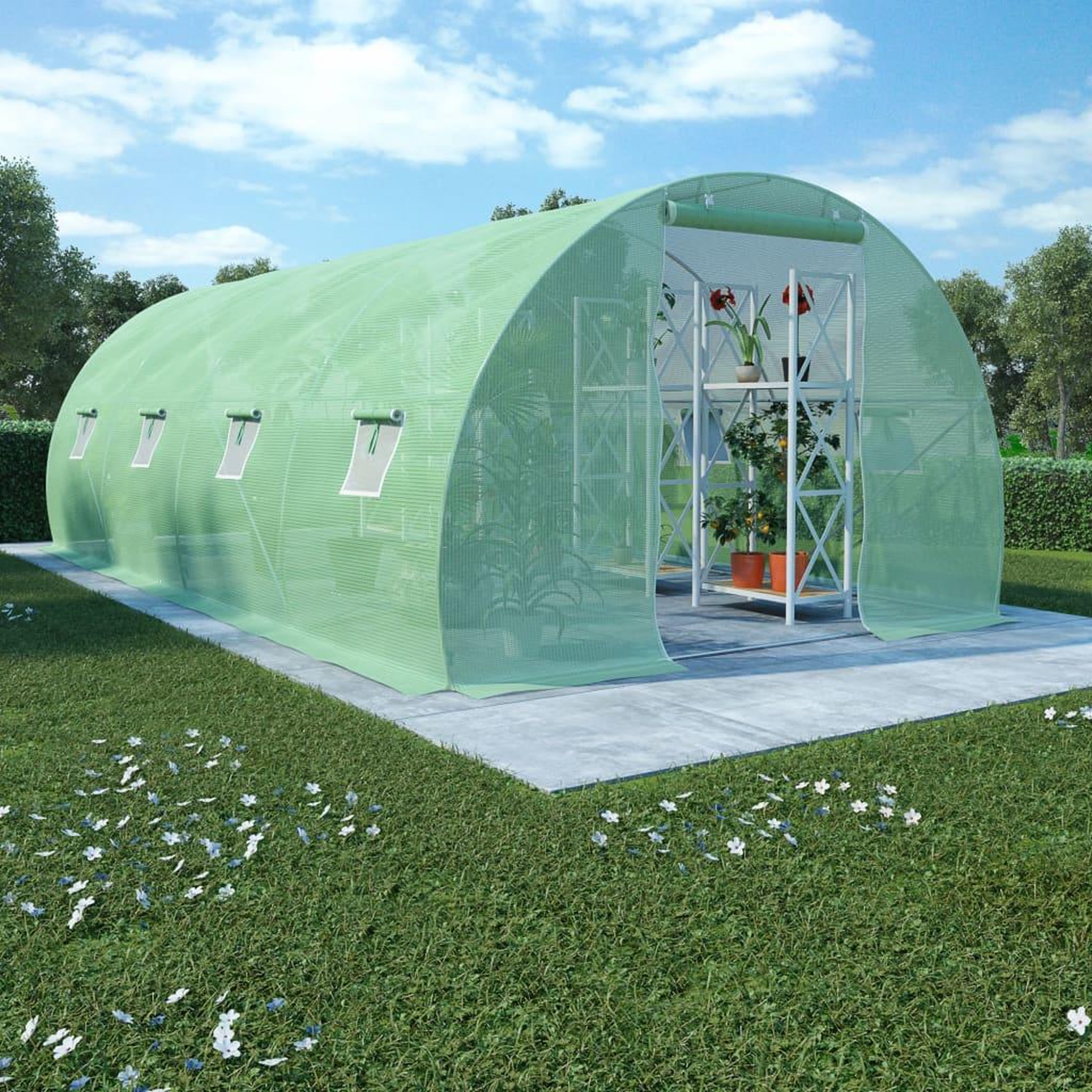 VIDAXL Serre 18 m² 600x300x200 cm