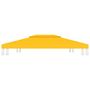 Voir la diapositive 3 : VIDAXL Toile de toit de belvedere 2 niveaux 310 g/m^2 4x3 m Jaune