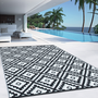 Voir la diapositive 3 : ID MARKET Tapis extérieur BAHAMAS noir 160 x 260 CM