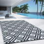 Voir la diapositive 3 : ID MARKET Tapis extérieur BAHAMAS noir 160 x 260 CM