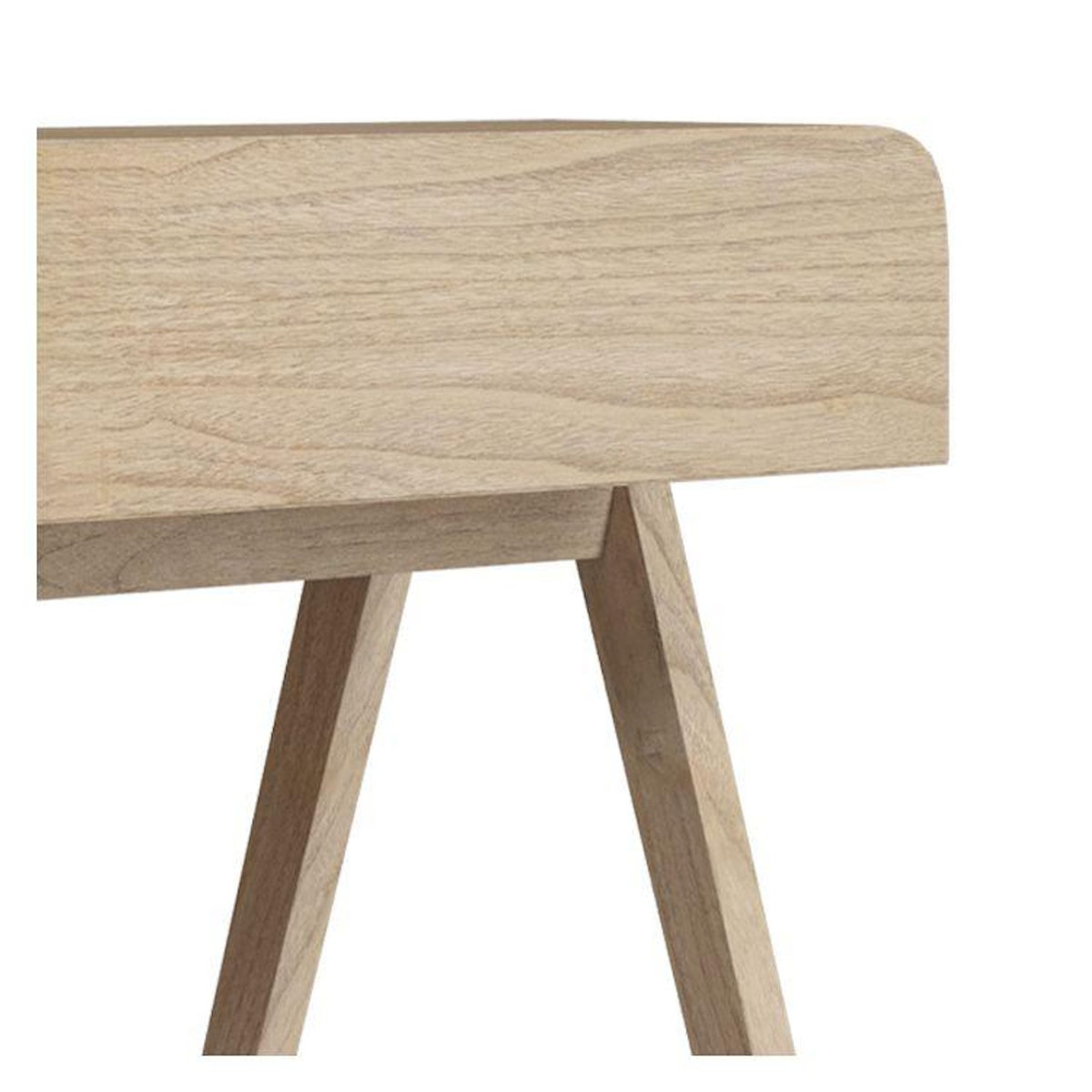 Rendez vous déco Bureau en bois de mindi et cannage-Khao