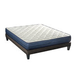 BELLECOUR BELLECOUR LITERIE | Ensemble QUINCONCES | Matelas Ressorts ensachés + Sommier Bois. Coloris disponibles : Blanc