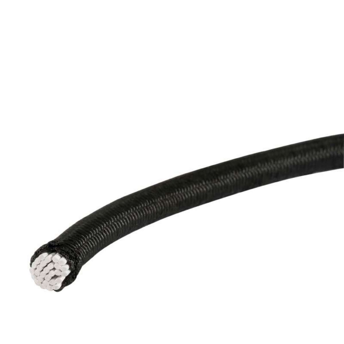  Tendeur élastique noir WERKAPRO 6mm x 50 mètres sur bobine