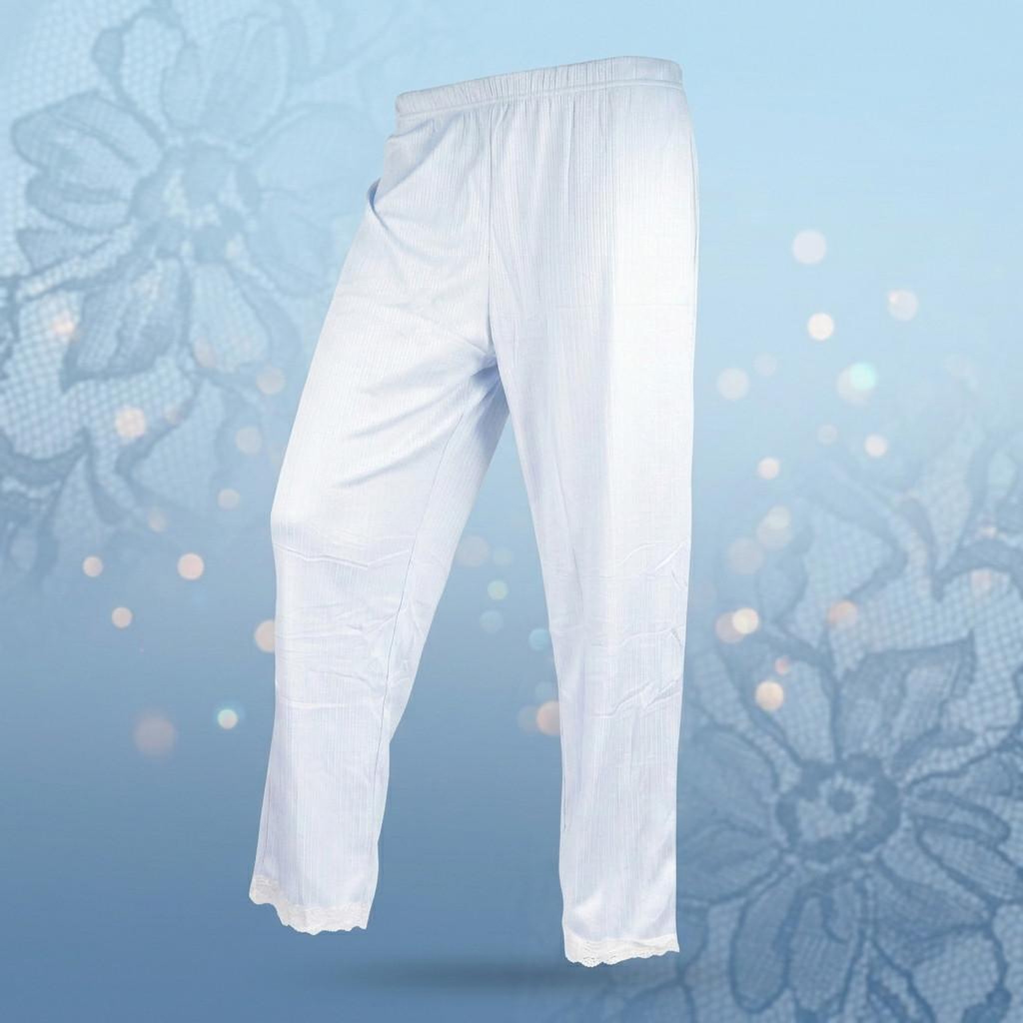 Voir la diapositive 5 : OZABI OZABI Pyjama Femme Long Boutonné Dentelle Tissu Ultra Léger