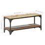 Voir la diapositive 6 : VIDAXL Table basse 90x30x40 cm Bois de recuperation massif