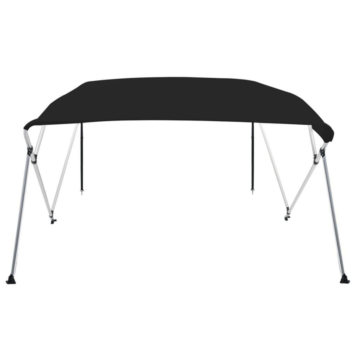 VIDAXL Auvent bimini a 4 arceaux noir 243x196x137 cm