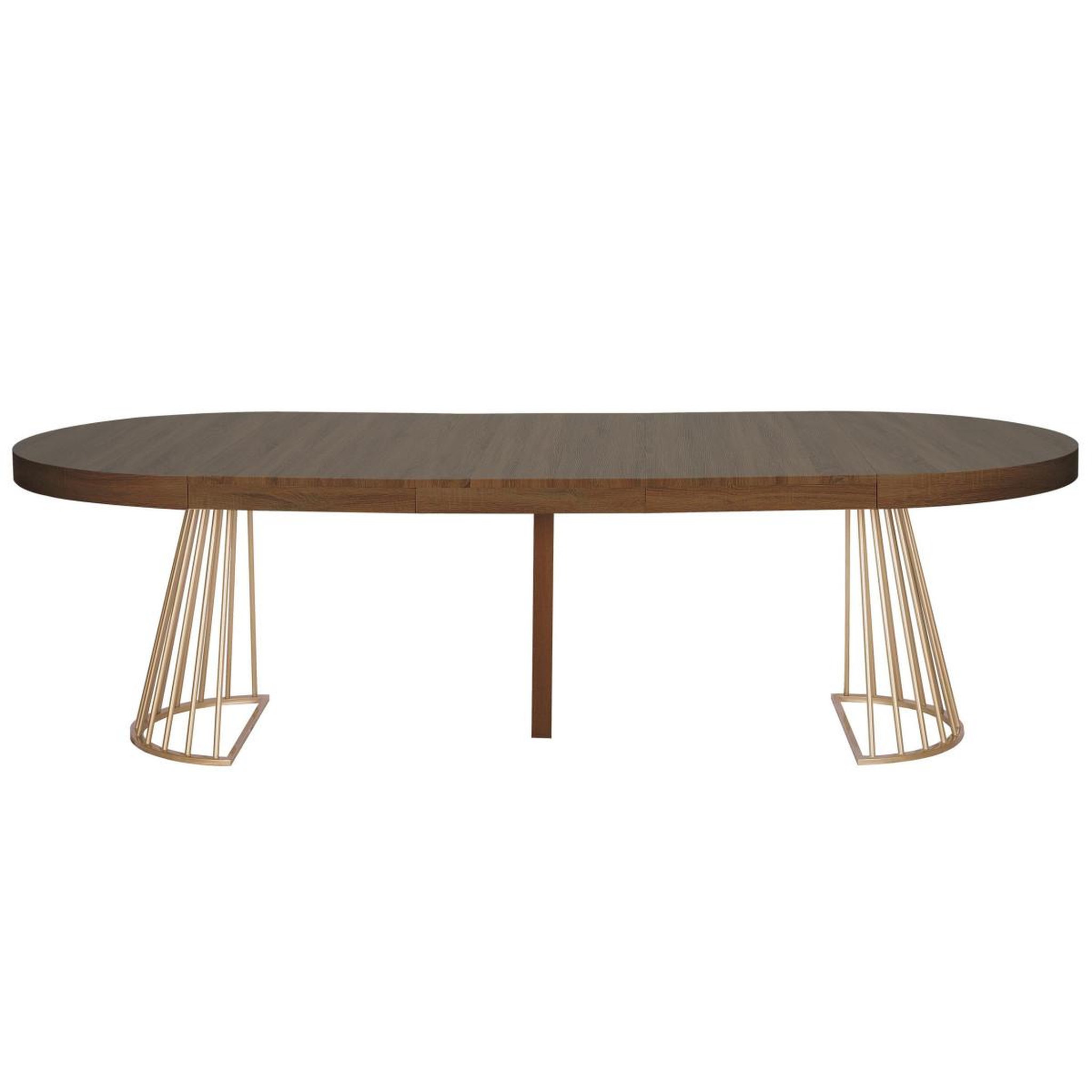 Voir la diapositive 2 : Paris Prix Table de repas extensible  resoa  110-260cm noisette