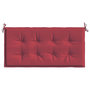 Voir la diapositive 4 : VIDAXL Coussin de banc de jardin rouge bordeaux 120x50x3 cm