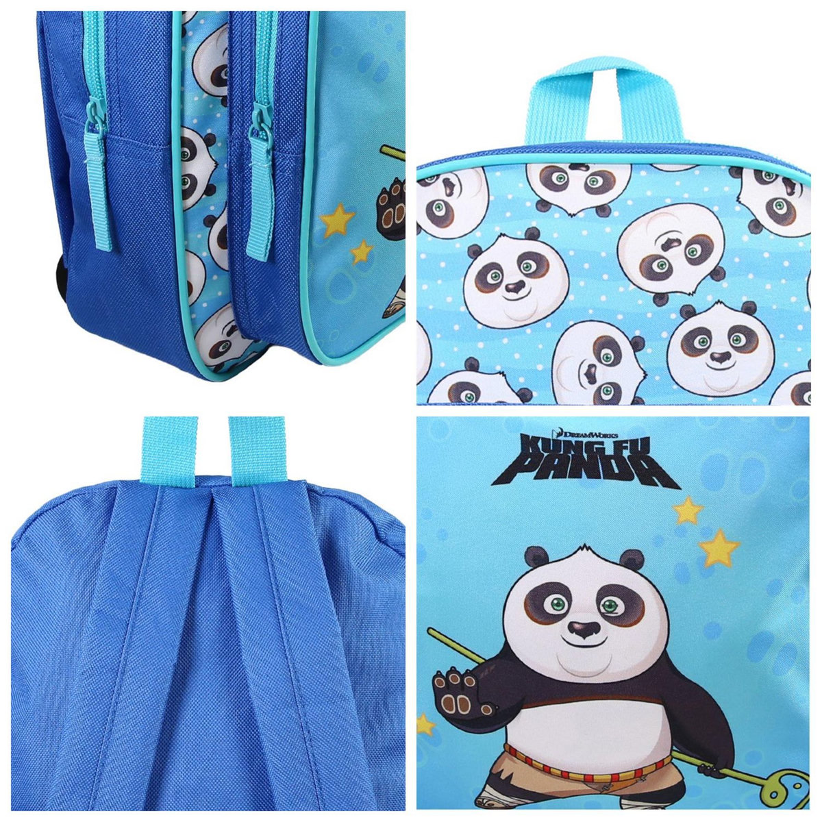 Bagtrotter Sac à dos maternelle 31 cm bleu Kung Fu Panda - Bagtrotter