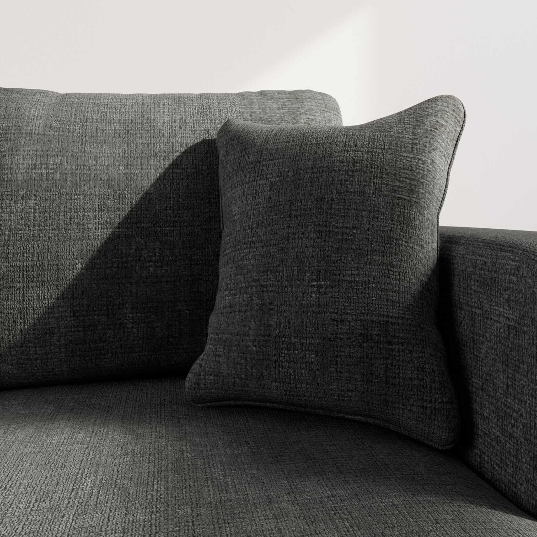 Voir la diapositive 4 : BEST MOBILIER Miro - canapé d'angle droit 4 places convertible avec coffre en velours texturé