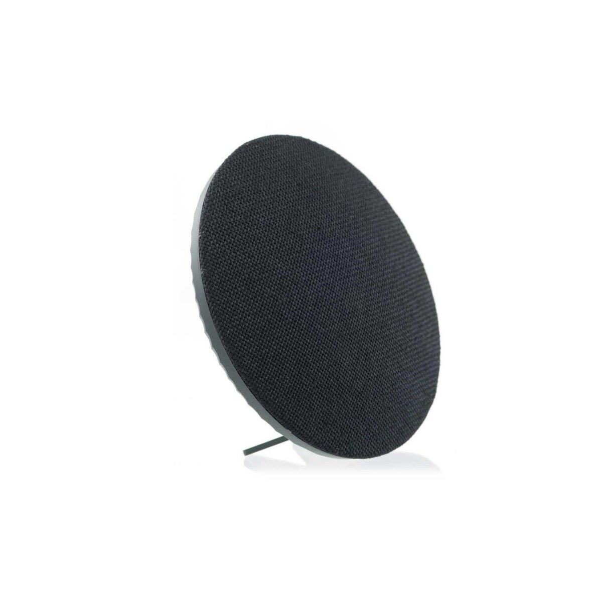 amahousse Enceinte Bluetooth Design ronde façade en tissu noir 3W