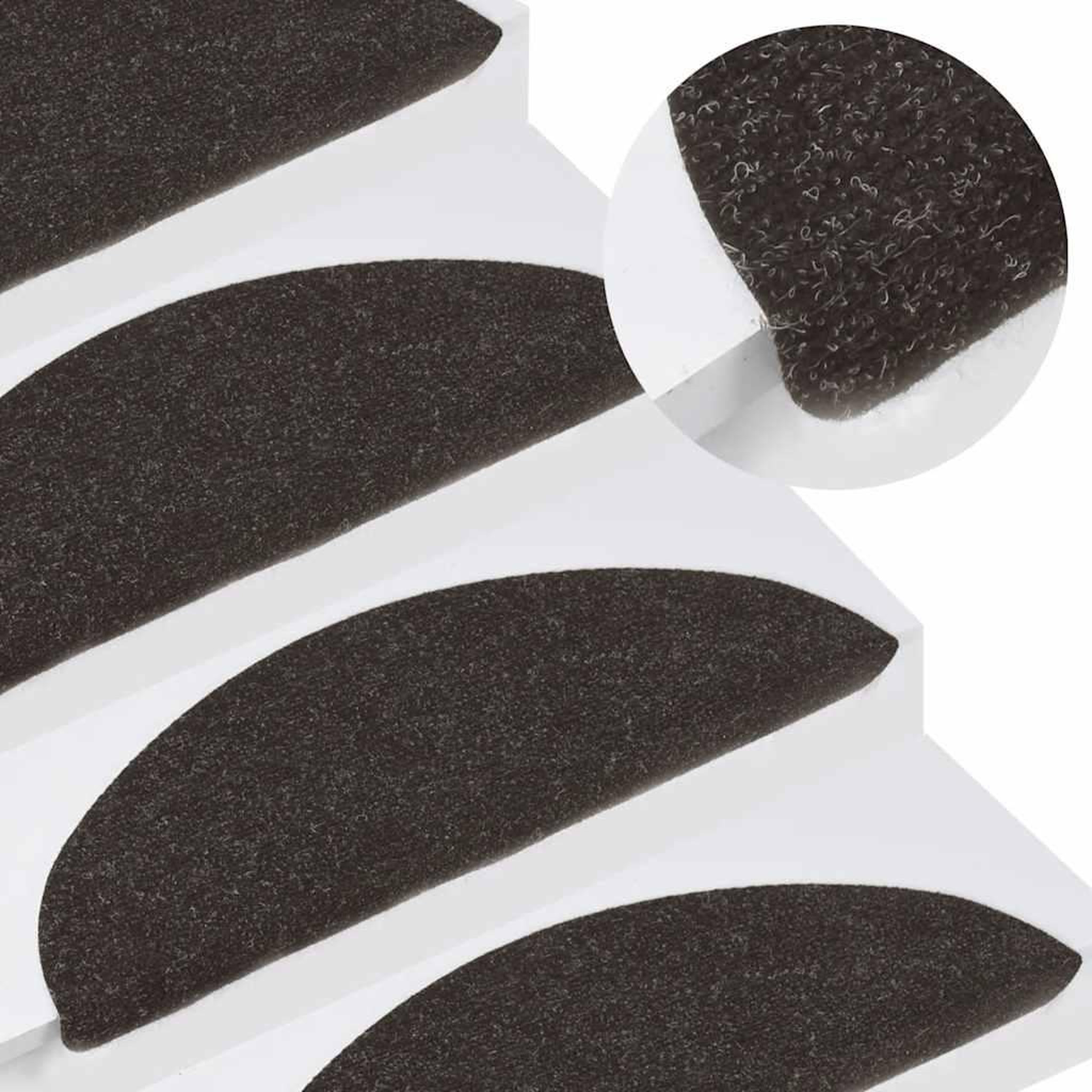 Voir la diapositive 5 : VIDAXL Tapis d'escalier auto-adhesifs 20 pcs noir 56x17x3 cm