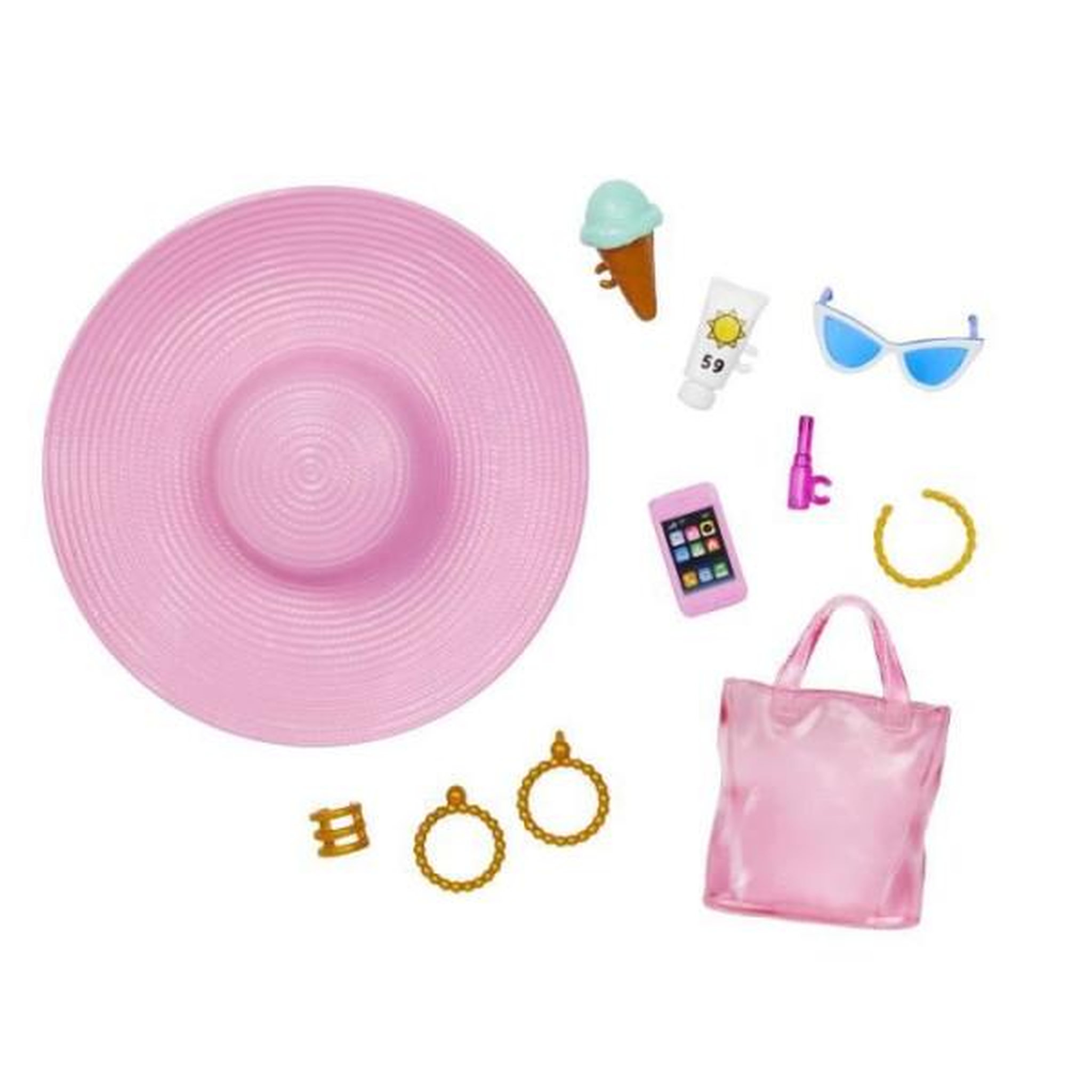 Voir la diapositive 3 : BARBIE Barbie-barbie plage-poupée blonde en maillot de bain et accessoires hpl73