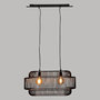 Voir la diapositive 4 : ATMOSPHERA Lampe Suspension en Métal  Stora  72cm Noir