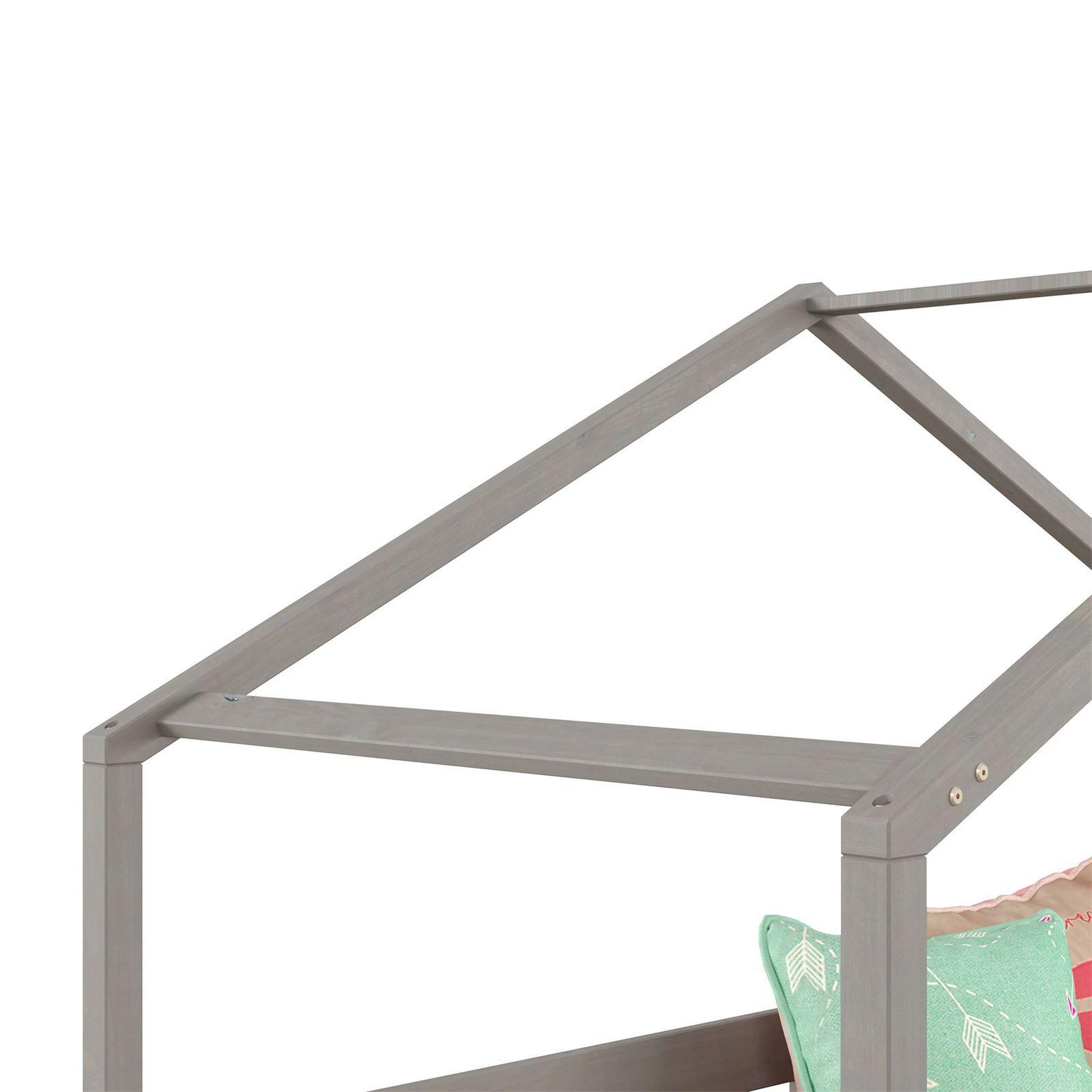 Voir la diapositive 4 : IDIMEX Lit cabane RENA 90 x 190 cm, en pin massif