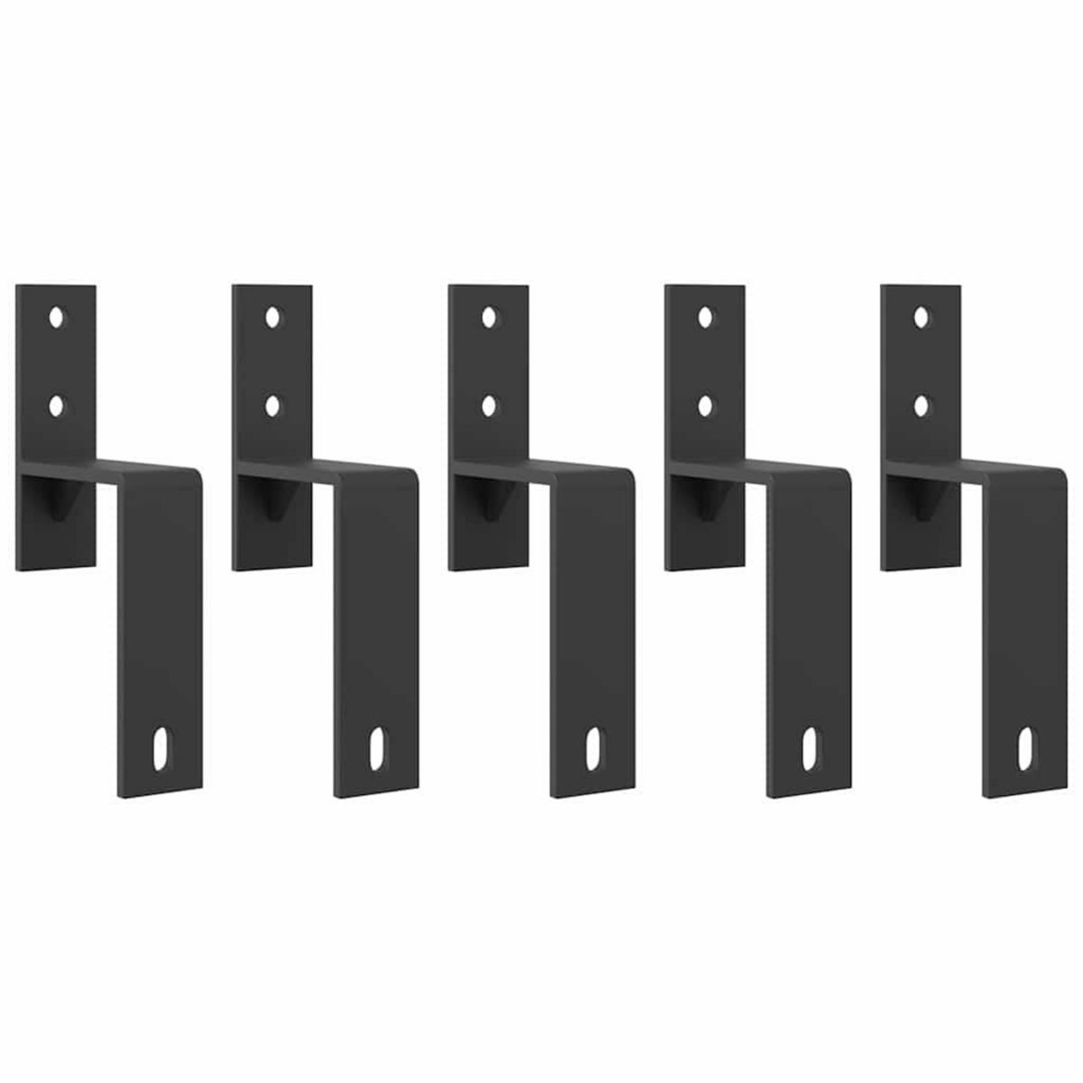 VIDAXL Kit de quincaillerie de porte coulissante 183 cm Acier Noir